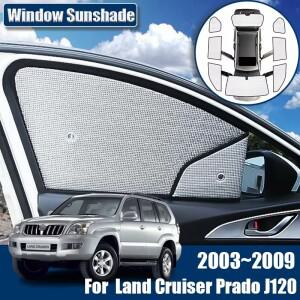 Toyota Land Cruiser Prado J120 LC120 액세서리 용 자동차 차양 2003 ~ 선 스크린 바이저 안티 uv 썬 블라