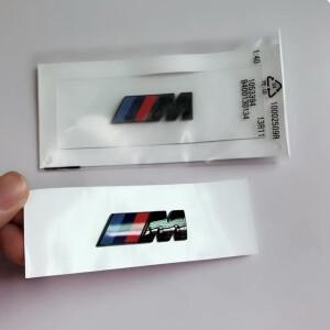 BMW 호환 호환 M ABS 로고 사이드 라벨 스포츠 배기량 배지 스티커용 자동차 블랙 실버 교환형 리어 트렁크