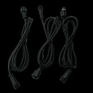 라운드 와이어 방수 익스텐션 케이블 수-암 13.5mm RayWu xConnect 블랙 5ft 10ft 2 코어 3/4 18AWG