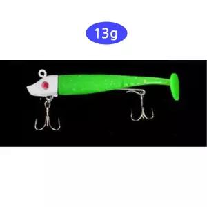 지그헤드 갈치웜 13g 그린 갈치 미끼 루어/낚시/바늘/용품