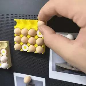 귀여운 계란 트레이 냉장고 자석 분리형 홀더 폴라로이드 사진 메모 노트 창의적인 주방 장식 집들이 선물