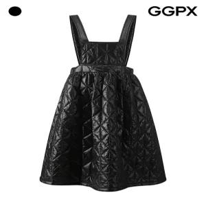 민소매 백 밴딩 퀼팅 패딩 원피스 GPBOP015F