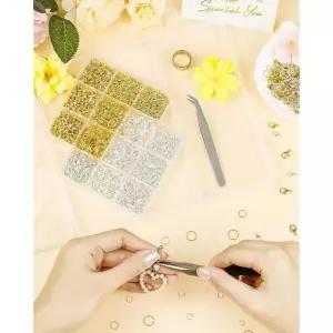 피비제로 2400PCS 제작 귀걸이 수리를 골드 랍스터 점프 키트, 위한 클래스프, 링 Gold & SLiver