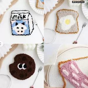 컵받침 만들기 펀치니들 diy 공예 귀여운 카페 티코스터 초보자용