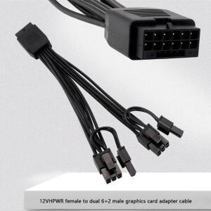 16핀 암-듀얼 8핀6+2 수 PCIe 변환 GPU 8핀 전원 케이블 12+4핀 12VWR 포트 공급 장치용