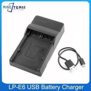 LP-E6 용 USB 배터리 충전기 Canon 5D Mark II 80D R XC10 디지털 카메라 액세서리