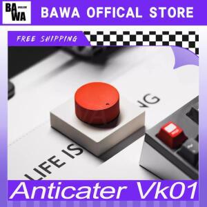 Anticater Vk01 데스크탑 손잡이 볼륨 무선 스위치   알루미늄 블루투스 키패드 액세서리 컴퓨터 게이머