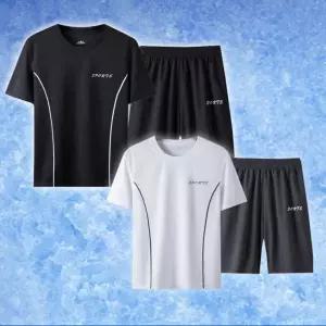 쿨 반 팔 바지 세트 헬스 웨어 런닝 운동복 트레이닝 셋업 반바지 기능성티셔츠 남성트레이닝세트