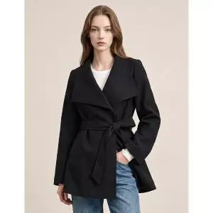 [NINE WEST]카라 스트랩 하프 트렌치 자켓 NIDCJK009 _P435575290