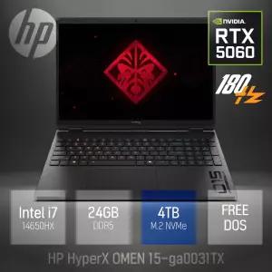 ⓒ HP HyperX 오멘 15-ga0031TX i7-14650HX 24GB 4TB / 고성능 게이밍 영상편집 포토샵 15.3인치 노트북