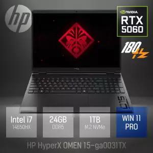 ⓒ HP HyperX 오멘 15-ga0031TX i7-14650HX 24GB 1TB WIN11 / 고성능 영상편집 포토샵 15.3인치 노트북