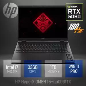 ⓒ HP HyperX 오멘 15-ga0031TX i7-14650HX 32GB 1TB WIN11 / 고성능 영상편집 포토샵 15.3인치 노트북