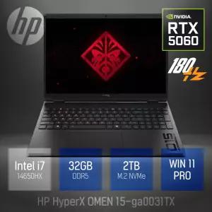 ⓒ HP HyperX 오멘 15-ga0031TX i7-14650HX 32GB 2TB WIN11 / 고성능 영상편집 포토샵 15.3인치 노트북