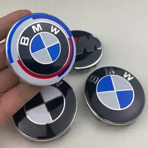 자동차휠캡 4개 56MM 68MM 자동차 휠 허브 센터 캡 배지 BMW 호환 X1 3 X5 E70 E71 M3 F30 F20 F10 F11 G30