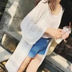 비치 로브 바캉스 해변 가디건 비키니 여름 쉬폰
