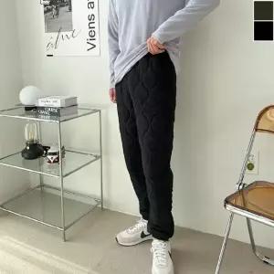 [모로엠] 남성 보온 누빔 패딩 조거 팬츠 ON-JUW-QWD44E11