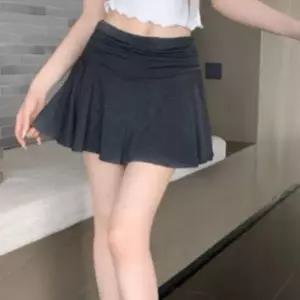 허리 밴딩 셔링 플레어 미니 스커트 치마 여름 하의