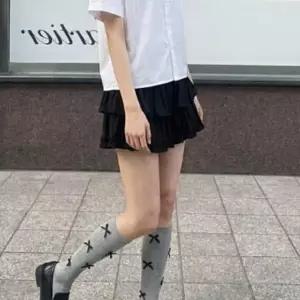 여성 캉캉 프릴 미니 여름 데일리 스커트 치마 하의