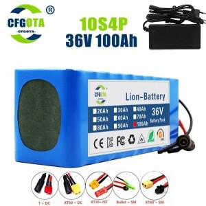 10S4P 전동 스쿠터 100000mAh 36v 리튬 배터리 18650 팩 36V 100Ah