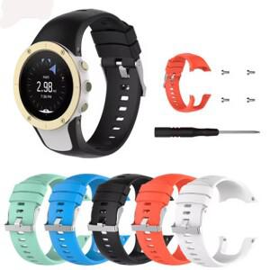 Suunto 스파르탄 트레이너 손목 HR 실리콘 스포츠 스트랩 스마트 워치 교체 밴드 쿨 러닝 시리즈용