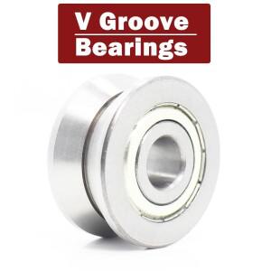 LV201 ZZ 베어링 휠 LV 시리즈 V 그루브 도르래 트레이스 워킹 가이드 레일 롤러 12x41x20mm 1개