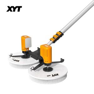 XYT 태양 전지 패널 청소 더블 헤드 전기 브러시 PV 장비 기계 도구 키트 전체 시스템
