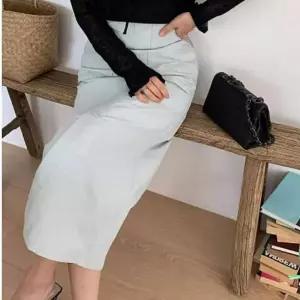 여성 스티치 A라인 밴딩 포켓 롱스커트 데일리룩 편한 긴치마 스커트