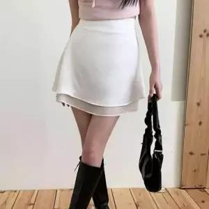 여성 여름 새틴 미니 스커트 H라인 속바지 치마 데일리 여름스커트 숏스커트