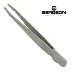 Bergeon 6460-P S-watch용 배터리 해치 오프너가 포함된 플라스틱 핀셋