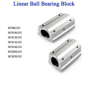 2개/몫 SCS8LUU 선형 볼 베어링 블록 CNC 라우터 3D 프린터 샤프트 로드 부품