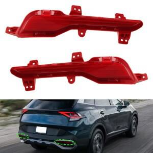 호환 Sportage 2023 용 후면 범퍼 리플렉터 자동차 라이트 주차 브레이크 안개등 신호등 92405-P1000