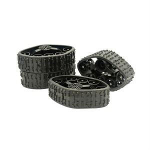 WPL C14 C24 B14 B24 1/16 RC 자동차 업그레이드 부품 액세서리  4Pcs 스노우 트랙 휠 타이어