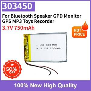 303450 3.7V 750mAh 리튬 폴리머 배터리 GPS MP3 장난감 레코더 블루투스 스피커 GPD 모니터용 충전식