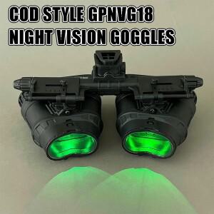 COD 스타일 GPNVG18 야간 투시경 고글 전술 조명 가시 NVG 모델 세트 코스프레 디스플레이용 PVS31 배터리
