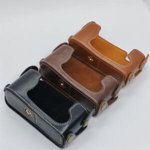 Fujifilm X-E2 Fuji 카메라 가방 케이스 배터리 오프닝 커버 스크린 보호용 PU 가죽 하프 바디