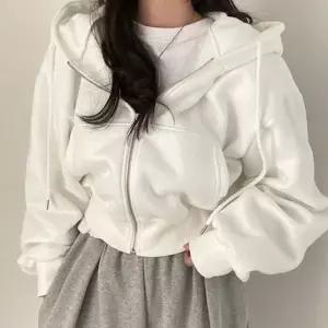 크롭 후드집업 봄 가을 이너 집업 오버핏