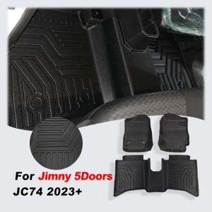 짐니 5문 플로어 매트 3PCS/세트 TPE (스즈키 노마드 JC74 2023 좌핸들/우핸들 수동/자동변속기용)
