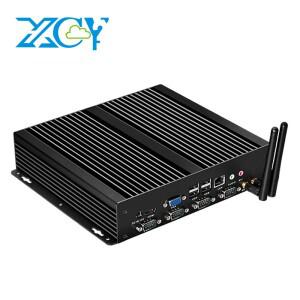 XCY X26G 산업용 미니 소형 PC 윈도우 XP/7/8/10 리눅스 인텔 I5-3317U 1037U 4개 COM RS232 포트 8개 USB