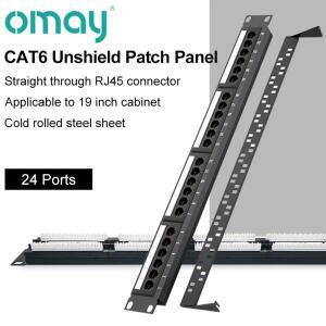 랙 19 24 포트 CAT6 UTP 키스톤 모듈 rj45 케이블 프레임 목록 마운트