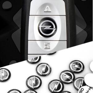 5/10PCS 14mm 자동차 엠블럼 알루미늄 원격 제어 키 스티커는 Opel Zafira Corsa D ignia Mokka Regal 액세
