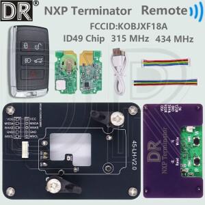 DR KOBJXF18A 315 MHz 434 ID49 칩 자동차 키 - 랜드로버 스포츠 벨라 이보크 디스커버리 5 재규어 디펜더