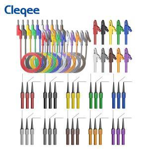 Cleqee CKT009 백 프로브 키트 자동차 수리용    핀이 있는 구리 바나나 플러그