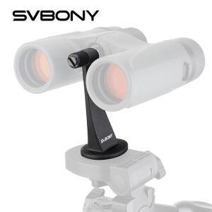 SVBONY SV111 풀 메탈 쌍안경 삼각대 망원경 마운트 어댑터 1/4인치 나사산 블랙고무 고리 포함 F9182A