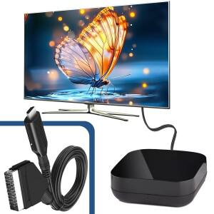 Scart to hdmi 호환 케이블 변환기 HD TV STB VHS xbox호환 플스호환 Sky DVD 게임 액세서리 용 전문 비디