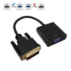 풀HD 1080P DVI-D DVI-VGA 어댑터 비디오 케이블 변환기 PC 컴퓨터 모니터 용 24 + 1 25Pin-15Pin