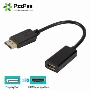 PC 노트북용 디스플레이 포트-HDMI 호환 어댑터 케이블  수 DP-암 비디오 오디오 변환기  4K 1080P