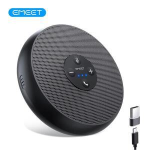 EMEET USB 유선 스피커폰 용 2개 포함 360 ° 줌/웹엑스/ 팀즈용  픽업
