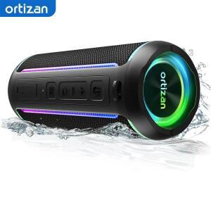 Ortizan X30 휴대용 블루투스 스피커 베이스 부스트 40W  무선 IPX7 방수 6600mAh 배터리 USB/TF/AUX