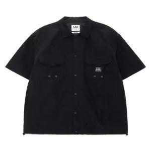 리 투포켓 나일론 반팔 셔츠 블랙 LE2502SS06BK