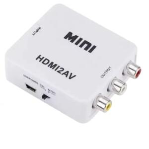오디오 1080P 비디오 컨버터가 포함된 HDMI-AV 디지털 AV 카메라 PC 노트북용 케이블 화이트